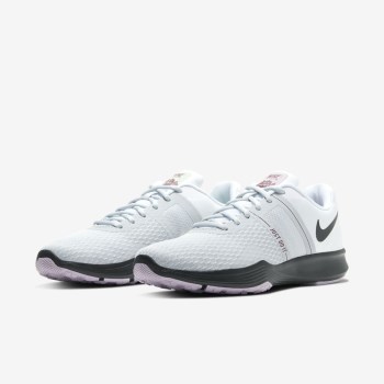 Nike City Trainer 2 - Női Edzőcipő - Fehér/Platina/Piros/Fekete